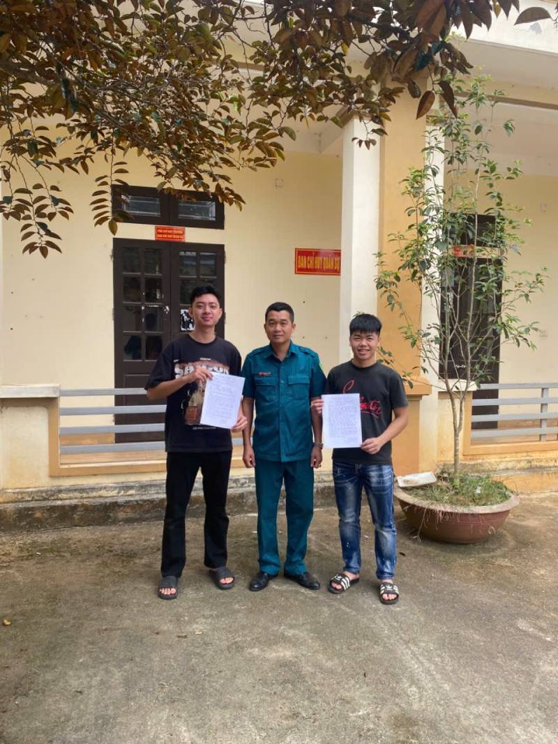 Thanh niên xã Trạm Thản anh hùng xung kích viết đơn tình nguyện nhập ngũ