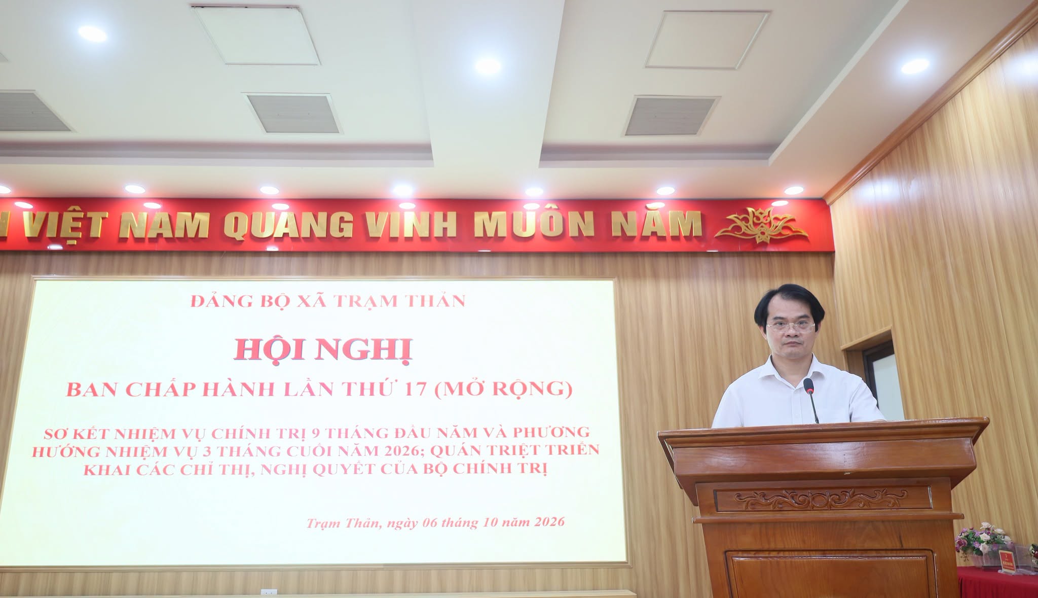 HỘI NGHỊ BAN CHẤP HÀNH ĐẢNG BỘ XÃ LẦN THỨ 17 (MỞ RỘNG)
