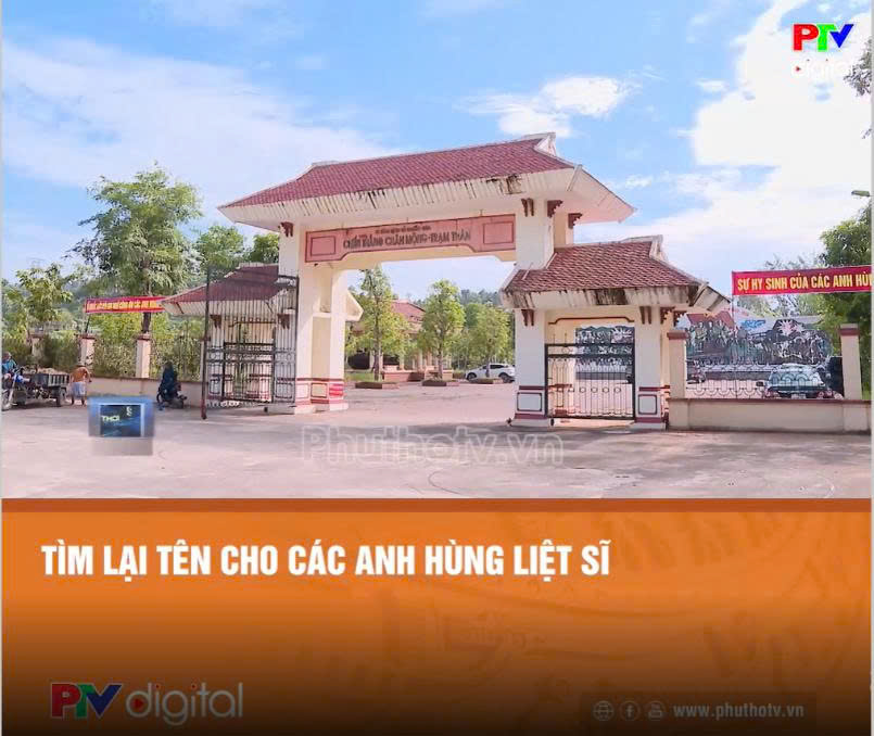 Tìm lại tên cho các anh hùng liệt sĩ