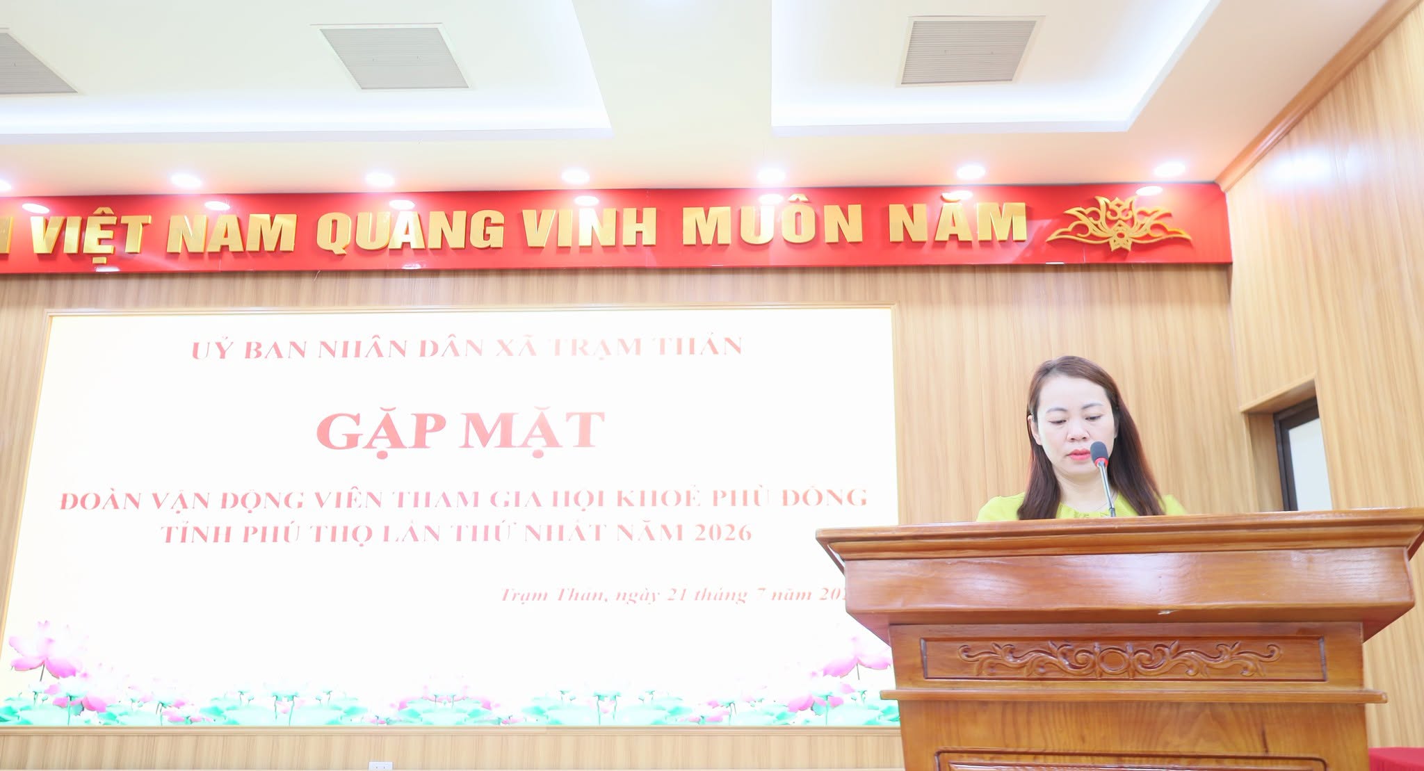 GẶP MẶT ĐOÀN VẬN ĐỘNG VIÊN THAM GIA HỘI KHOẺ PHÙ ĐỔNG TỈNH PHÚ THỌ LẦN THỨ I, NĂM 2026