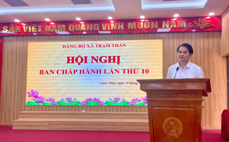 ĐẢNG ỦY XÃ TRẠM THẢN TỔ CHỨC CÁC HỘI NGHỊ VỀ QUY TRÌNH CÔNG TÁC CÁN BỘ