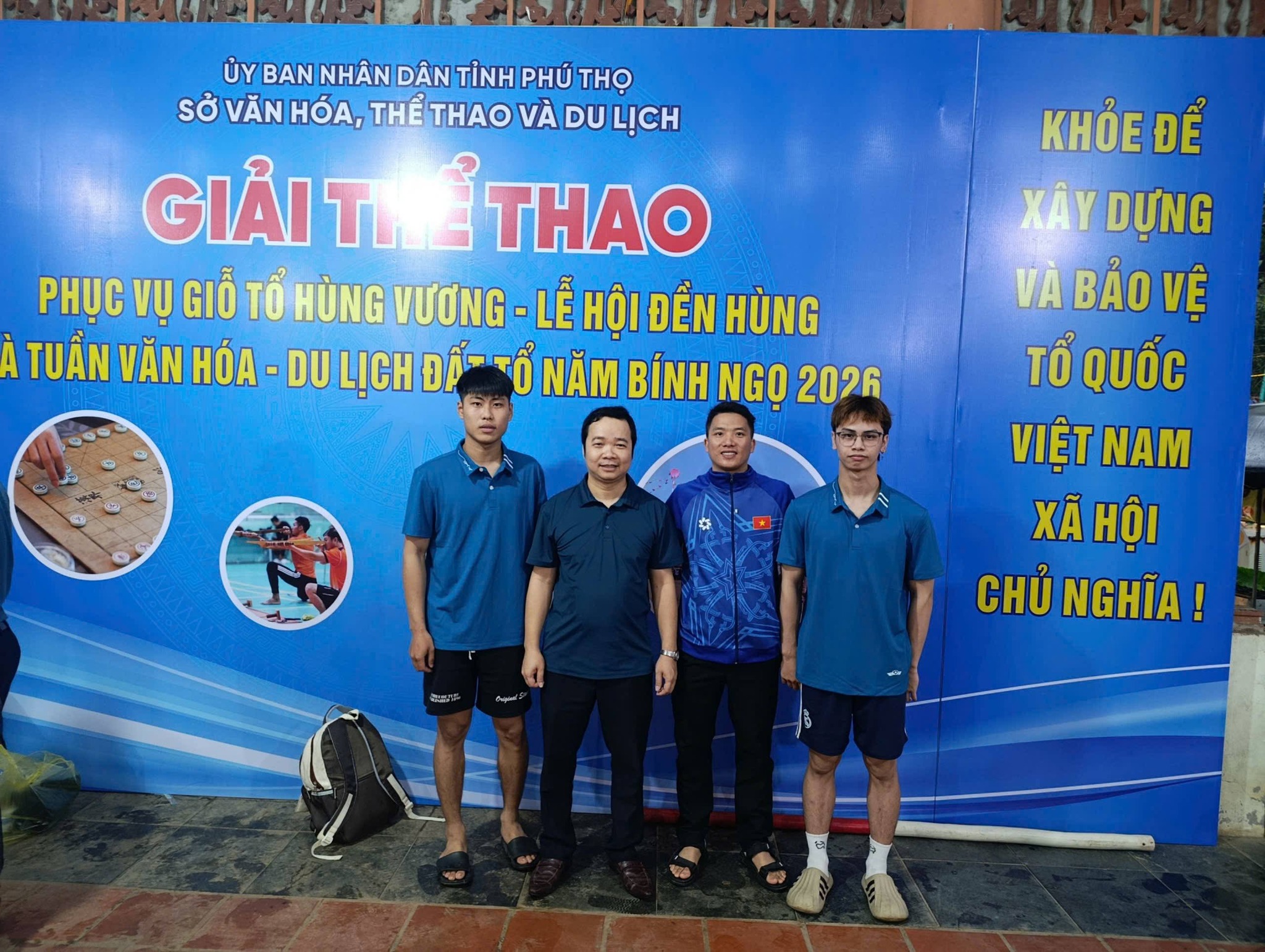  Xã Trạm Thản tham gia thi đấu thể thao tại lễ hội đền Hùng