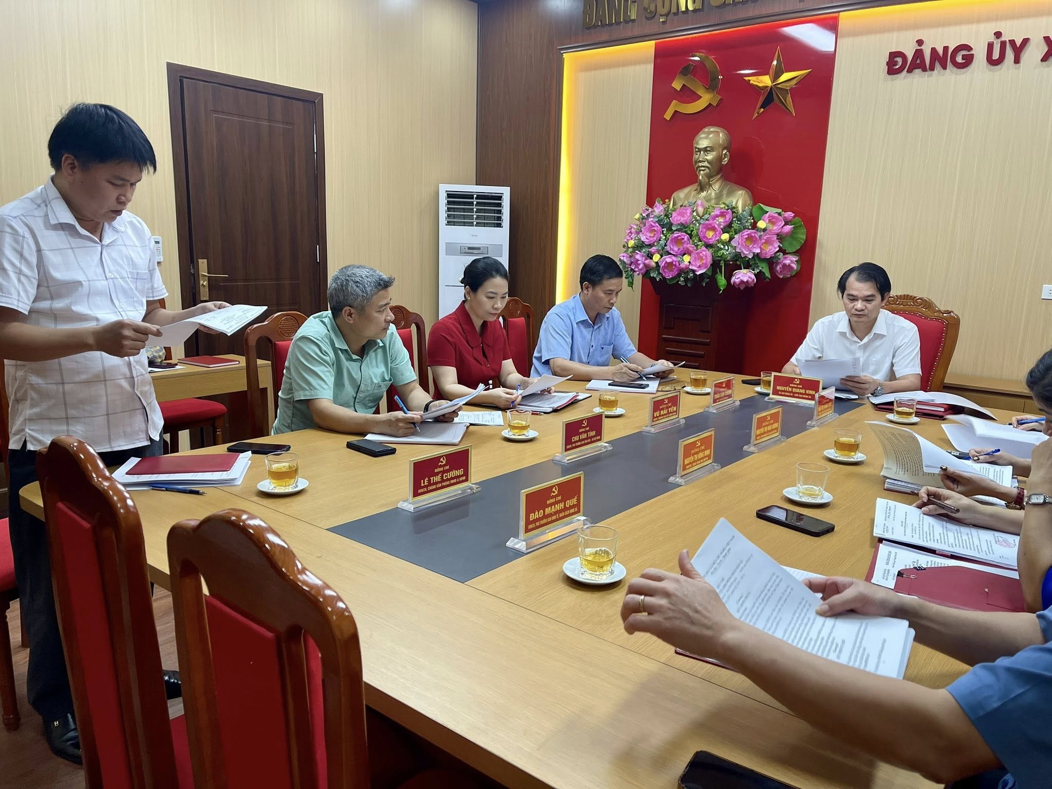 Thực hiện chương trình công tác, chiều ngày 06/05/2026, Thường trực Hội đồng nhân dân xã Trạm Thản tổ chức phiên họp Thường trực HĐND xã tại trụ sở UBND.