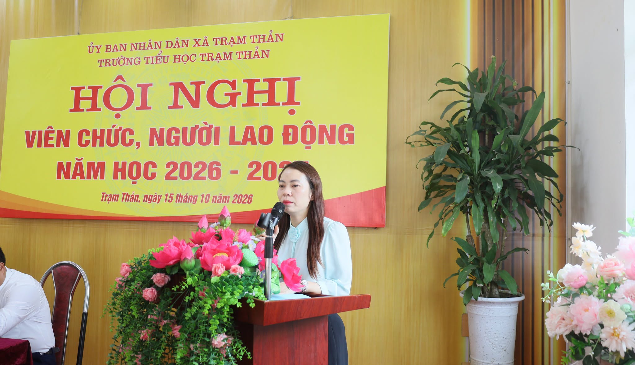 TRƯỜNG TIỂU HỌC XÃ TRẠM THẢN TỔ CHỨC HỘI NGHỊ VIÊN CHỨC, NGƯỜI LAO ĐỘNG NĂM HỌC 2026–2027