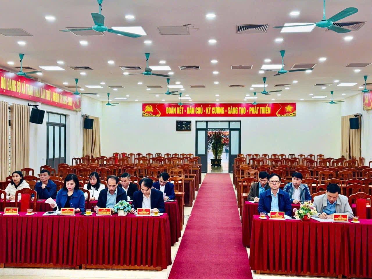 Hội nghị hiệp thương lần thứ ba để lựa chọn, lập danh sách đại biểu HĐND xã Trạm Thản nhiệm kỳ 2026 – 2031